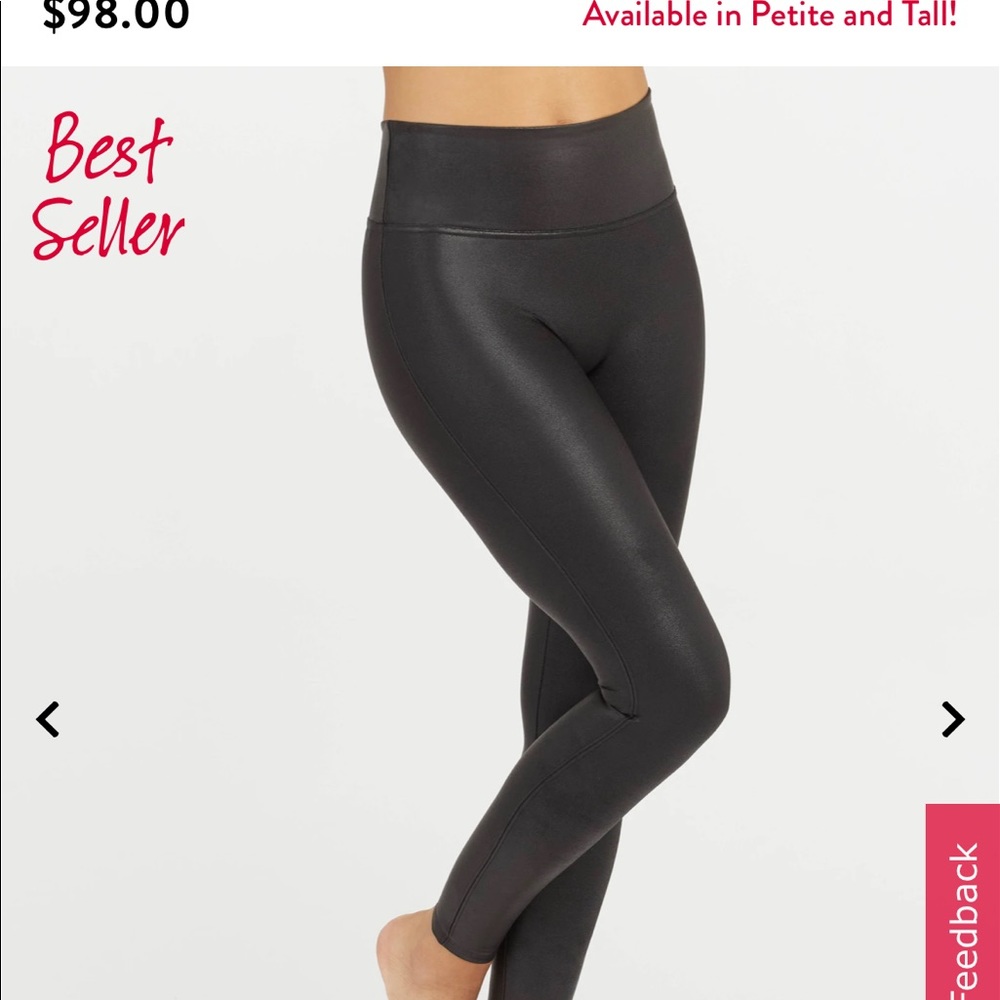 SPANX Faux Leather Leggings